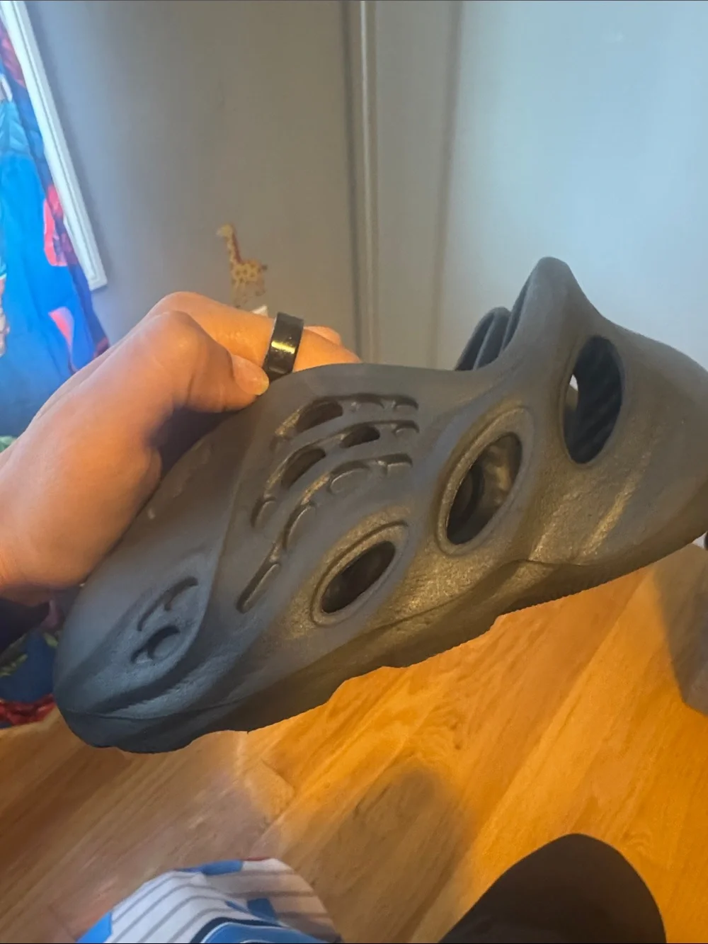 Yeezy Kids Navy Foam Water Shoes